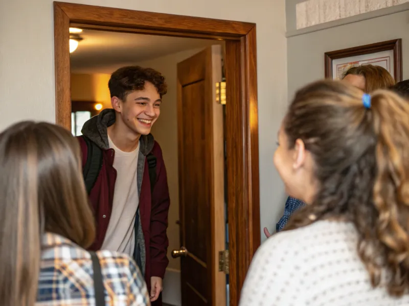 Always say hello when you walk into a room.