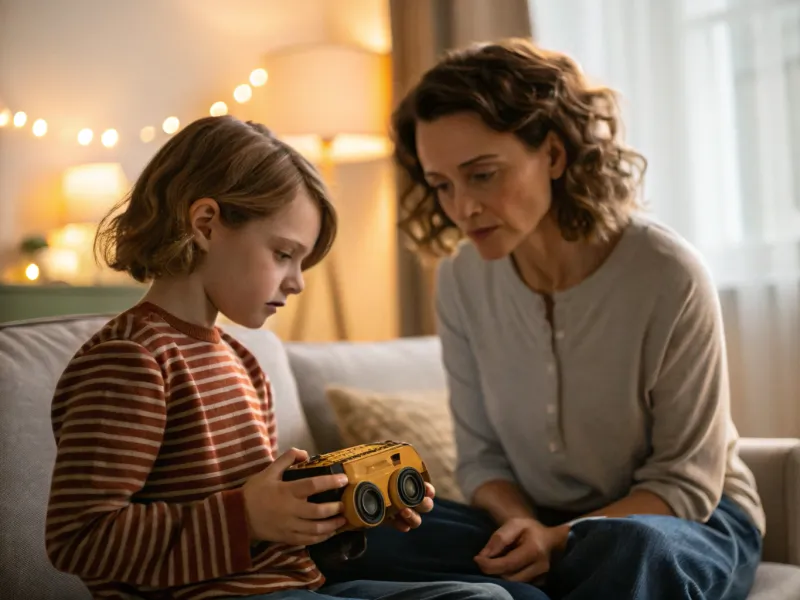 We don’t throw anything away until we ask Mom.