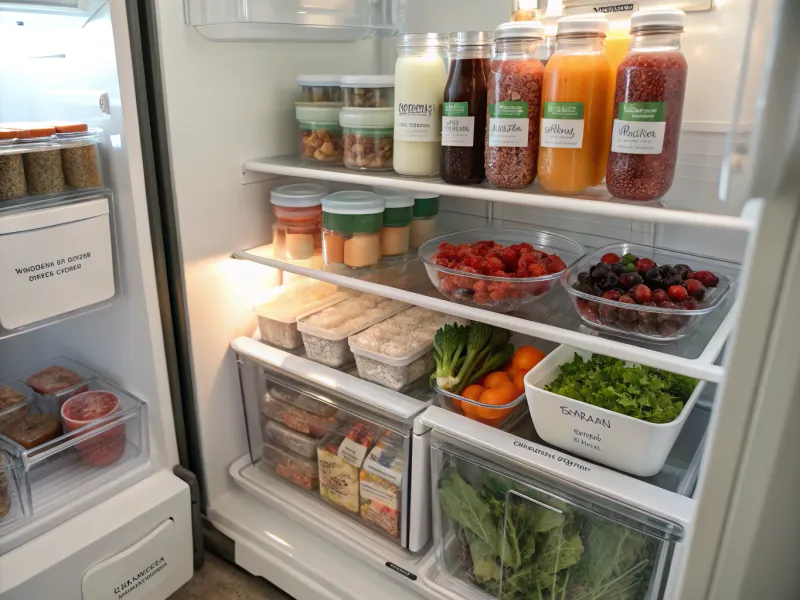 Fridge organization is sacred.