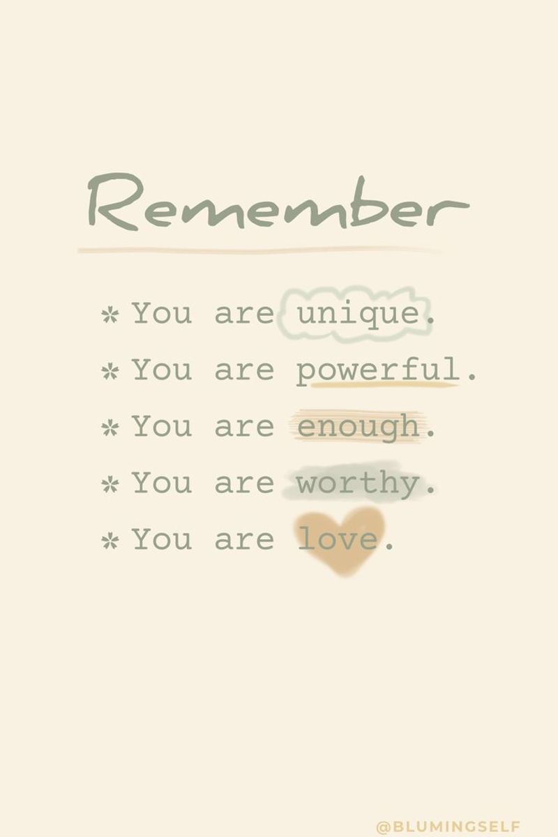 Reminding yourself—you’re already enough