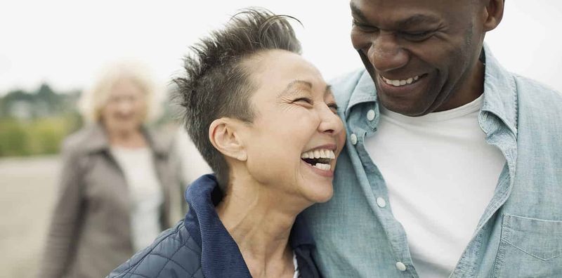 Laughing together—even briefly