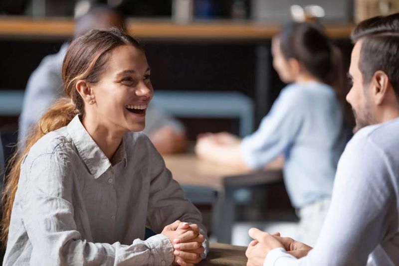Keep eye contact—but don’t overdo it